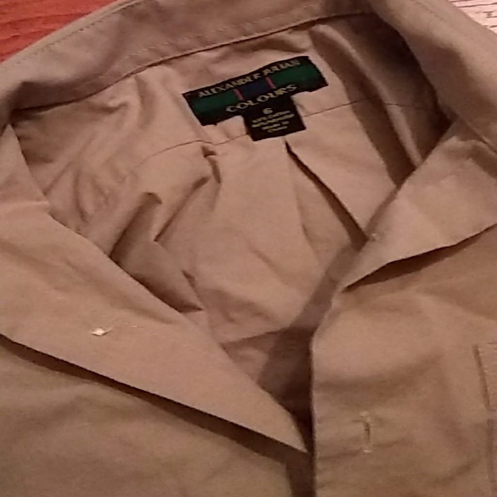 Tan button up - Picture 2 of 2